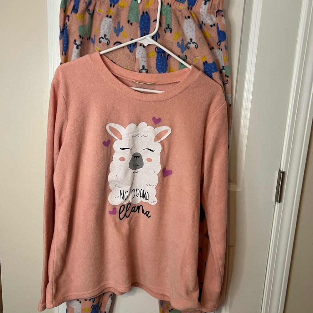 Bobbie Brooks Sleepwear Pajamas No Drama Llama